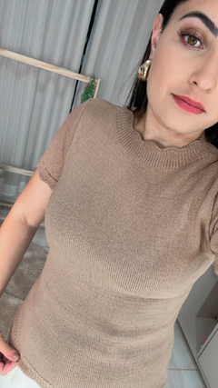 Blusa ondas tricô modal na internet