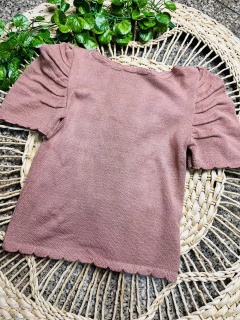 Imagem do Blusa manga Bufante com ondas Modal