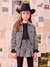 JAQUETA TWEED BRILHO XADREZ ANIMÊ - comprar online