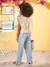BLUSA BABADO MANGA ANIMÊ - PequeNINAS Kids