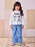 Imagem do CALÇA JEANS COM FOIL GLITTER ANIMÊ