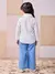 CALÇA JEANS COM FOIL GLITTER ANIMÊ - PequeNINAS Kids