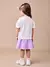 SAIA COURO LILÁS VINTAGE ANIMÊ - PequeNINAS Kids