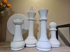 Pieza De Ajedrez Reina 30 Cm Ceramica Deco Diseño en internet