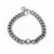 Pulsera grumet con piedra blanca