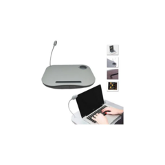 Mesa De Cama Bandeja Porta Notebook tablet Con Luz Almohadón
