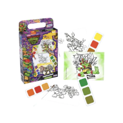 SET ARTE PINTANDO COLOREA CON ACUARELAS TORTUGAS NINJA - tapimovil