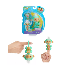 Fingerlings Monito Interactivo ava verde agua