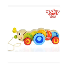 GUSANITO DE ARRASTRE DE MADERA CATERPILLAR - TOOKY TOYS