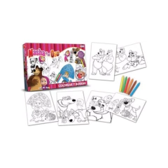 Colorear Y Borrar Masha Y El Oso - tapimóvil