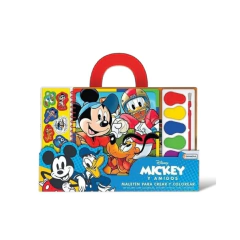 Maletín para Crear y Colorear, set acuarelas mickey mouse - tapimóvil