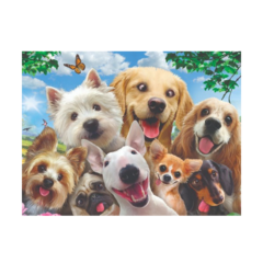 puzzle 500 piezas selfie perros