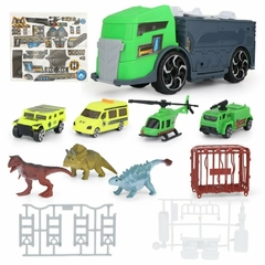 set de transporte de dinosaurios con vehículos dinosaur capture car - comprar online