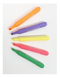 Resaltadores Power Neón X 5 Colores - Mooving - comprar online
