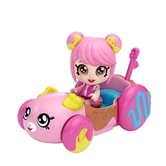 Kindi Kids Mini Muñeca Básica 8 Cm Con Vehículo Original - comprar online
