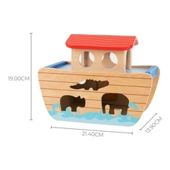 Arca De Noé Encastre Animalitos Madera - comprar online