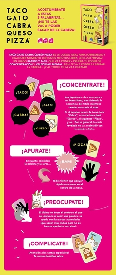 Taco Gato Cabra Queso Pizza - buró - Juguetería Pekita's