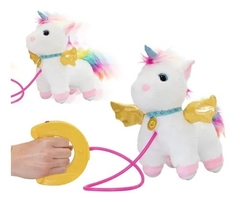 Peluche Mascota unicornio Con Correa De Paseo Sprint Mágico - Juguetería Pekita's