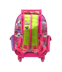 MOCHILA con CARRO 16" SIMONES oh sofia pink - comprar online