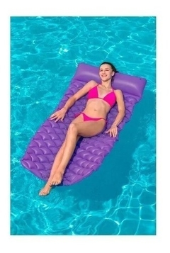 colchoneta inflable con almohada 213 x 86 colores varios - bestway - comprar online