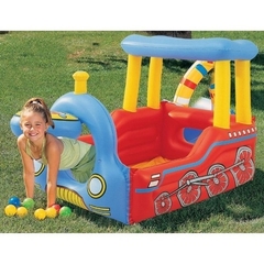 tren inflable pileta pelotero - bestway - comprar online