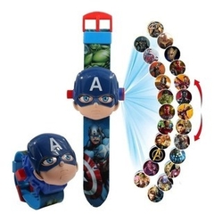 Reloj Proyector capitán américa Avengers - ditoys - comprar online