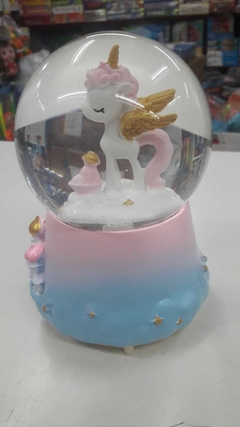 Bola De Nieve Cristal unicornio o kitty Con Luz y sonido en internet