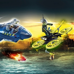 PLAYMOBIL Jet de Policía - Persecución del Dron - Juguetería Pekita's
