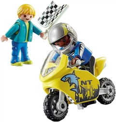 CHICOS CON MOTO DE CARRERA - PLAYMOBIL SPECIAL PLUS - comprar online