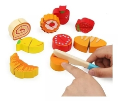 Juego De Encastre Puesto De Frutas Didáctico - Kabi en internet