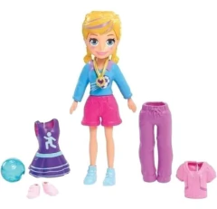 Muñeca Polly Pocket Pack De Modas Estrella De Fútbol - comprar online