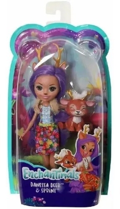 MUÑECA ENCHANTIMALS DANESSA DEER Y SPRINT - MATTEL - tienda online