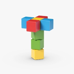 cubo mágico 8 piezas para crear en internet