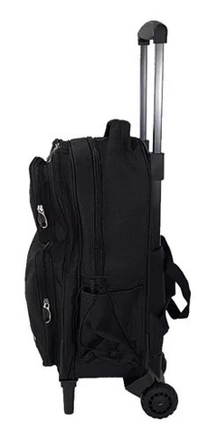 Mochila 18" con carro gris Reforzada 3 Ruedas Tractor - owen en internet