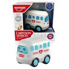 vehículos con luz y sonido cartoon vehicle - huanger - comprar online