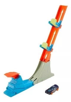 JUEGO DE LANZADOR Y VEHÍCULO HOT WHEELS ACTION POWER SLAM - MATTEL en internet