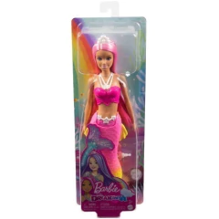 Muñeca Barbie Sirena Pelo rosa corona blanca - mattel en internet