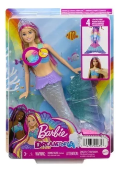 Muñeca Barbie Dreamtopia Twinkle Lights Mermaid - mattel - tienda online