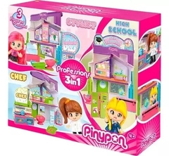 Pinypon ambientes 3 en 1 profesiones - Juguetería Pekita's