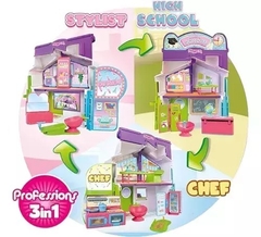 Pinypon ambientes 3 en 1 profesiones en internet