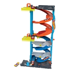 Hot Wheels City Pista de Juguete Torre de Carreras con Doble Altura - tienda online
