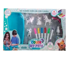 Color My Pet Friends 4 Animalitos Para Pintar Y Lavar - ditoys - Juguetería Pekita's