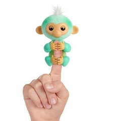 Fingerlings Monito Interactivo ava verde agua - tienda online