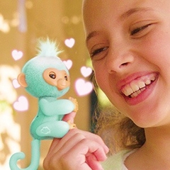 Fingerlings Monito Interactivo ava verde agua - comprar online