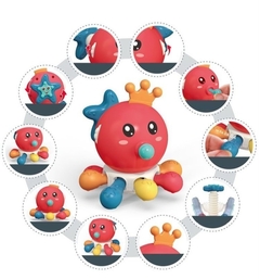 Juguete Pulpo Sensorial 10 en 1 para Bebés - Juguetería Pekita's