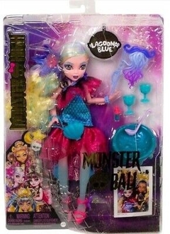 Muñeca Monster High Lagoona Blue con vestido de fiesta Monster Ball y accesorios - mattel - tienda online