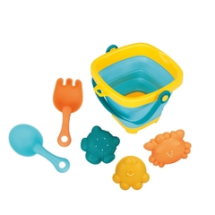 Juguete Balde De Playa Plegable Palita Rastrillo - Huanger - tienda online