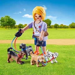 Paseadora de Perros con 4 perros - playmobil - comprar online