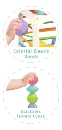 Cubo Clasificador Bandas Elásticas shape sorting box - comprar online