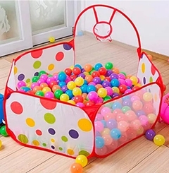 Pelotero Infantil Pop Up Modelo mono con aro de basquet - faydi - tienda online